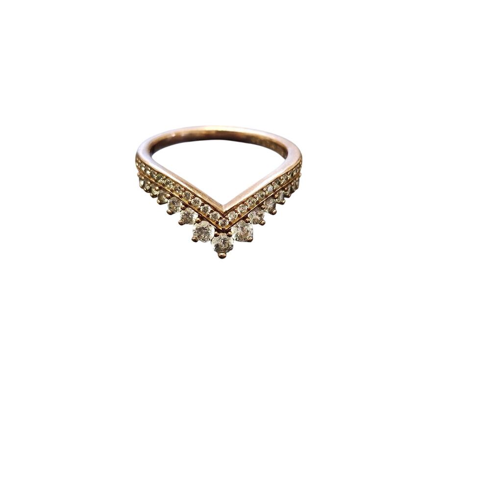 PANDORA ROSE™ PRINCESS WISHBONE RING FALL 2019 ALE MET 50 sz 5.5
